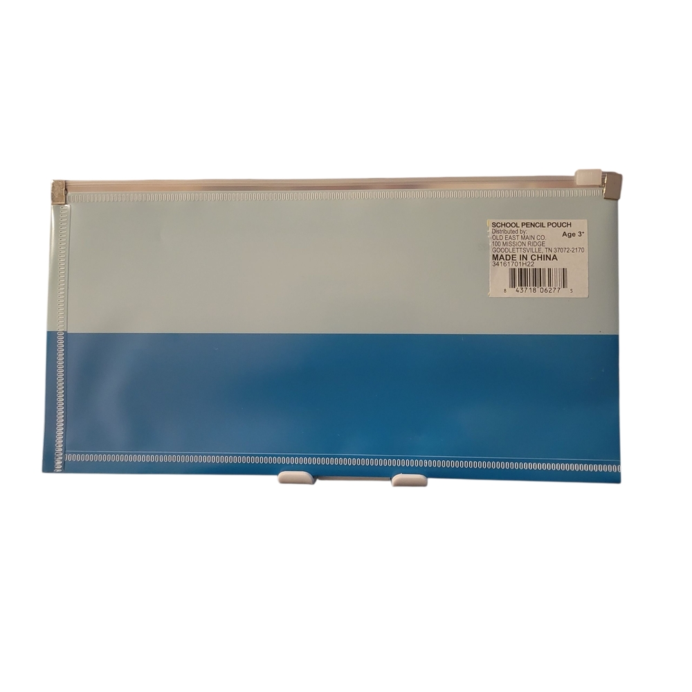 Blue Colorblock Pencil Case with Quote & Imspirational Pen Set - Picture 3 of 6